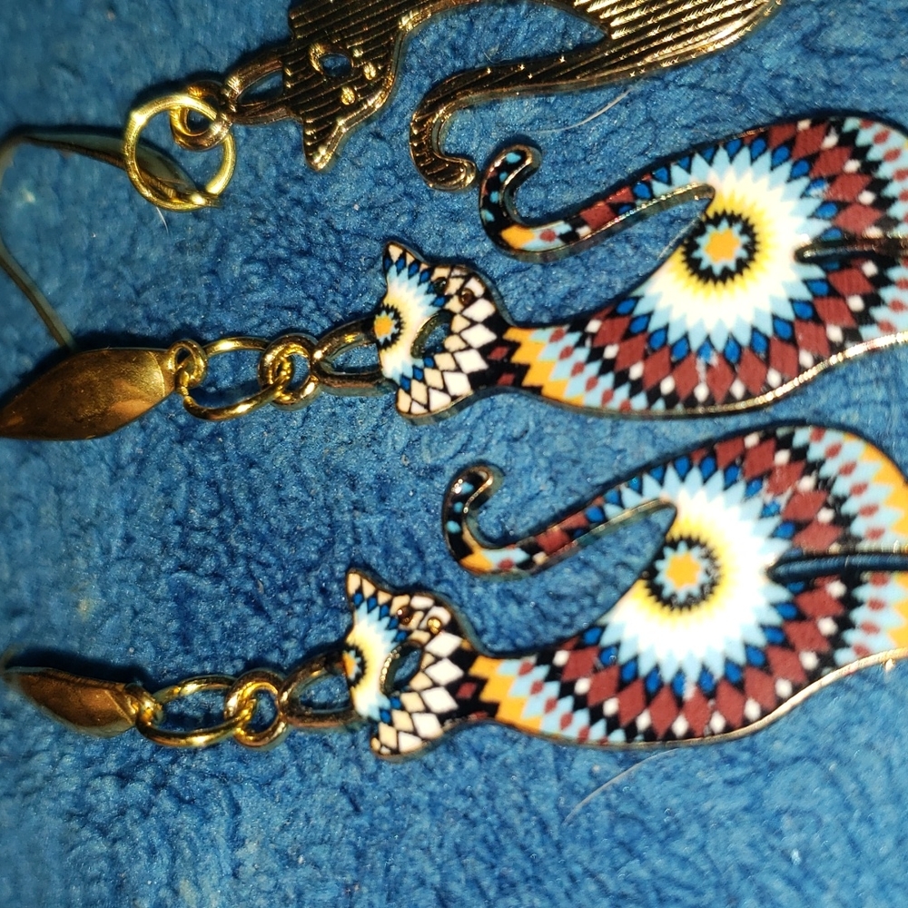 Handcrafted Cat Earrings